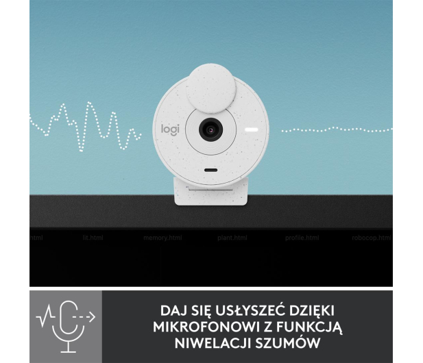 Logitech Brio 300 biały - 1110355 - zdjęcie 9